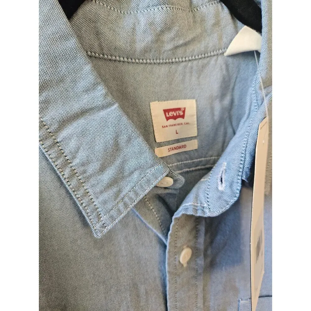 Levi's Shirts Stripes Button Up Blue Green Large Bundle